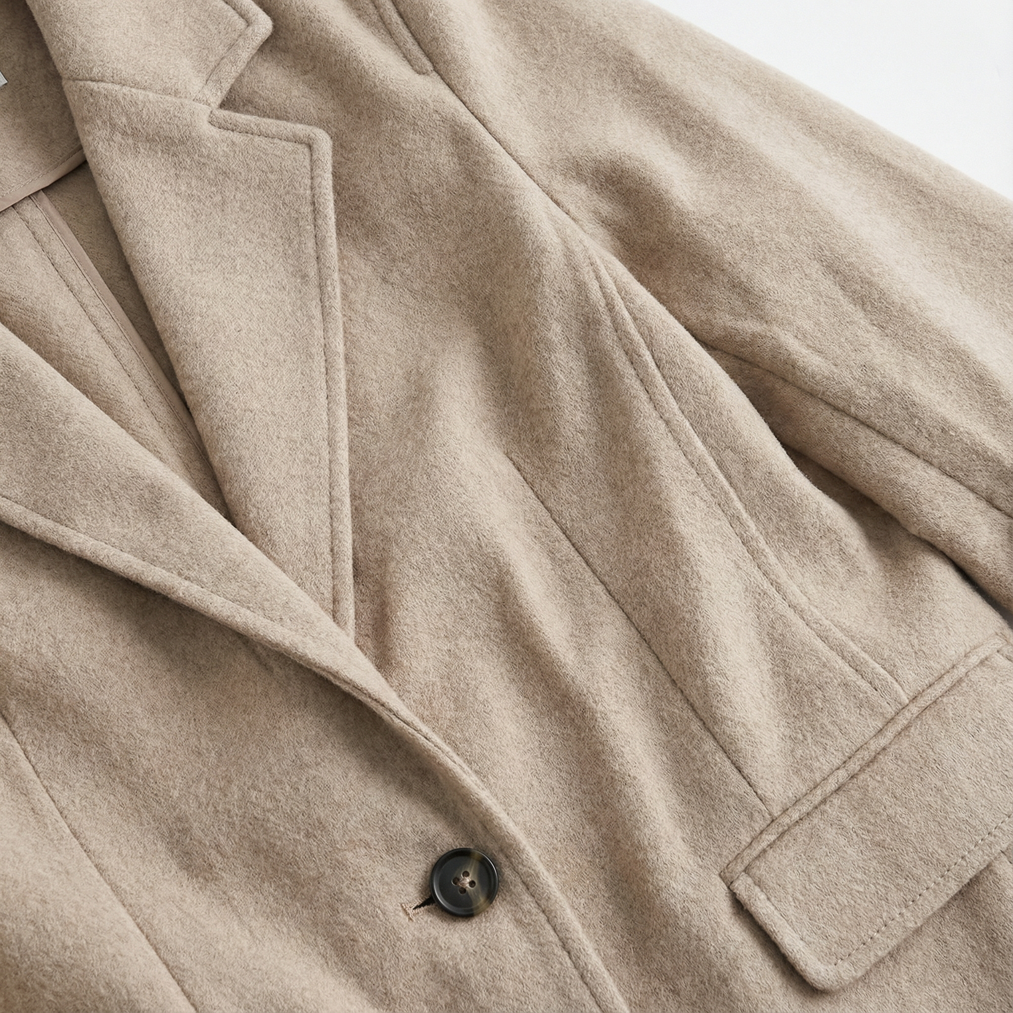 Blazer Jacket Tailored Notch Lapel Single Button Formal Office Ladies