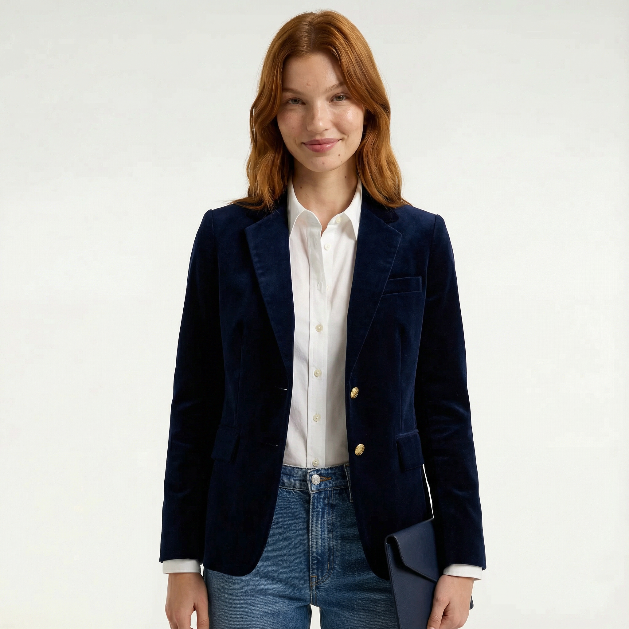 Blazer Velvet Women's Tailored Long Sleeve Christmas Party Evening