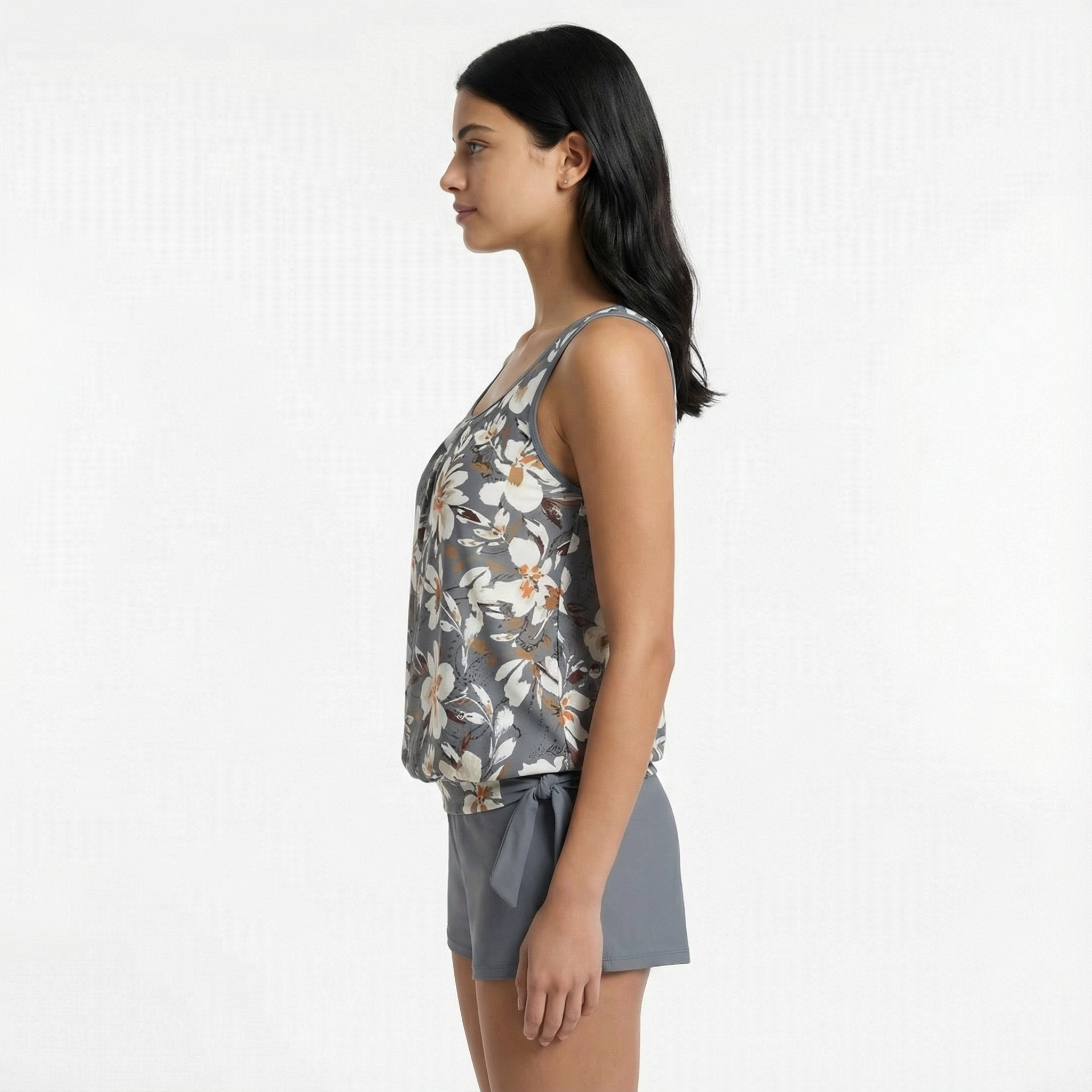 Tankini Two Piece High Waisted Padded Holiday Swimwear Women's