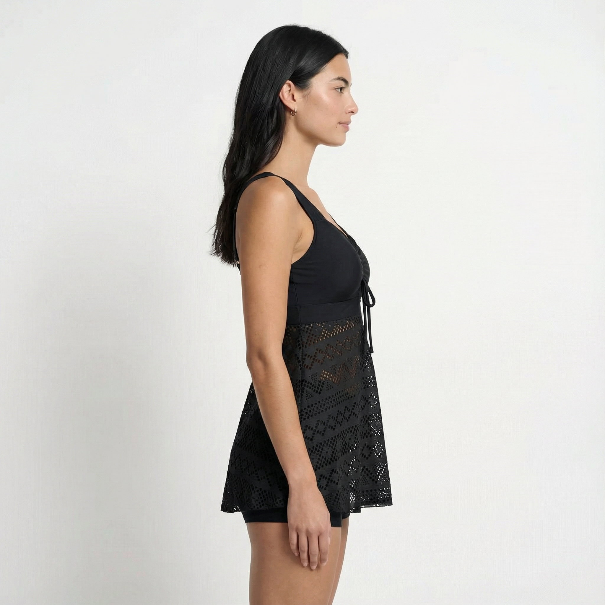 One Piece Swimsuit Classic V Neck Tummy Control Summer Padded Women's