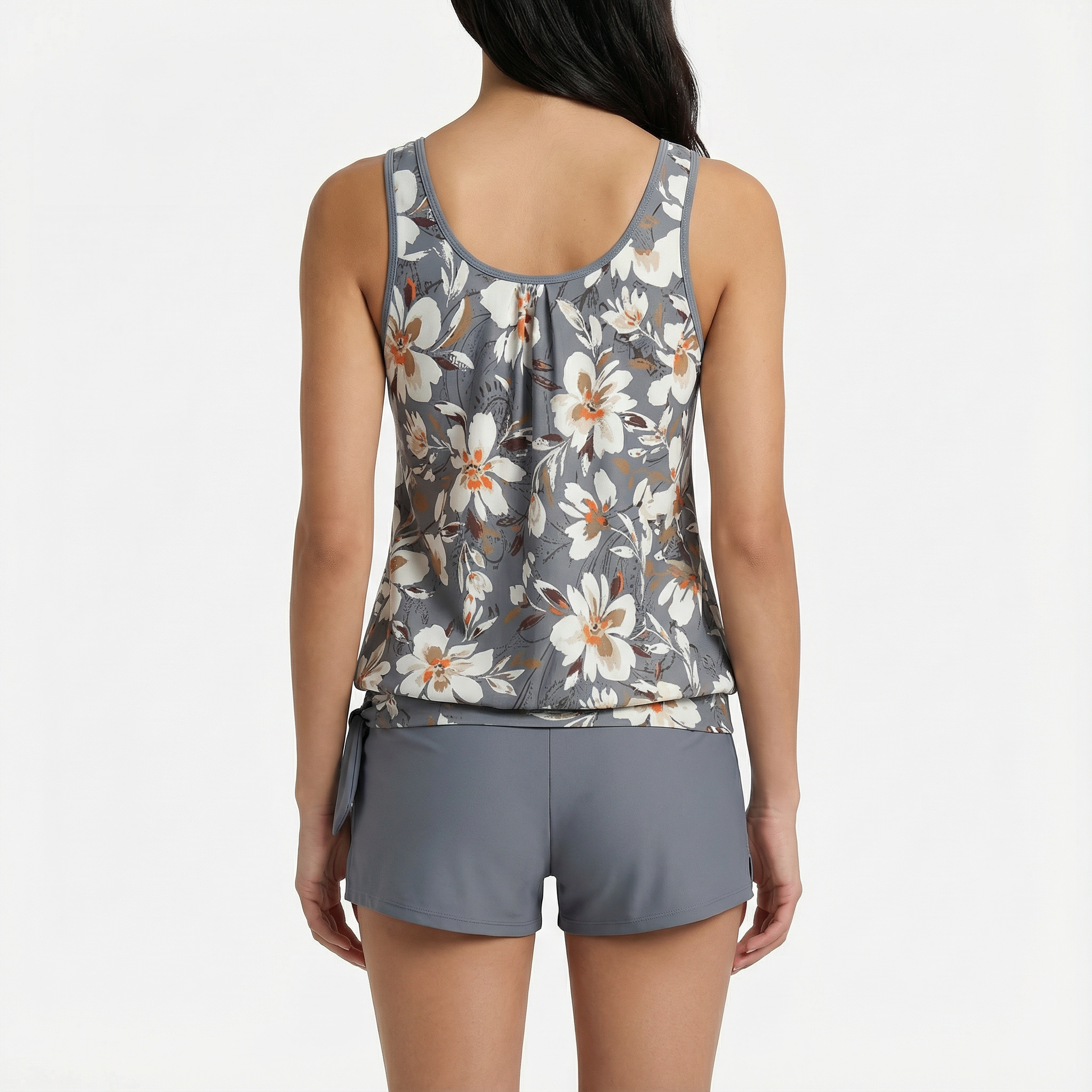 Tankini Two Piece High Waisted Padded Holiday Swimwear Women's