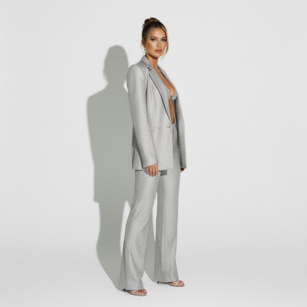 Glitter Tailored Three-Piece Set