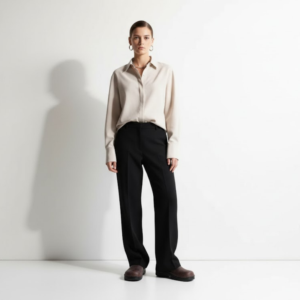 Leather Buckle Strap Clogs