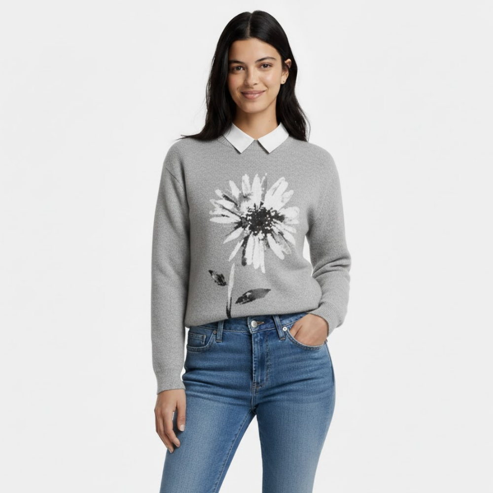 Women's Printed Floral Sweatshirt