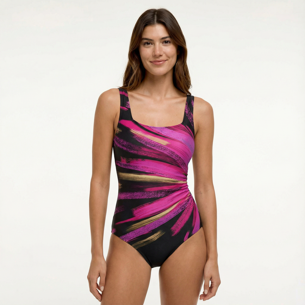 Swimsuit One Piece Tummy Control Halter Neck Shaping Women's