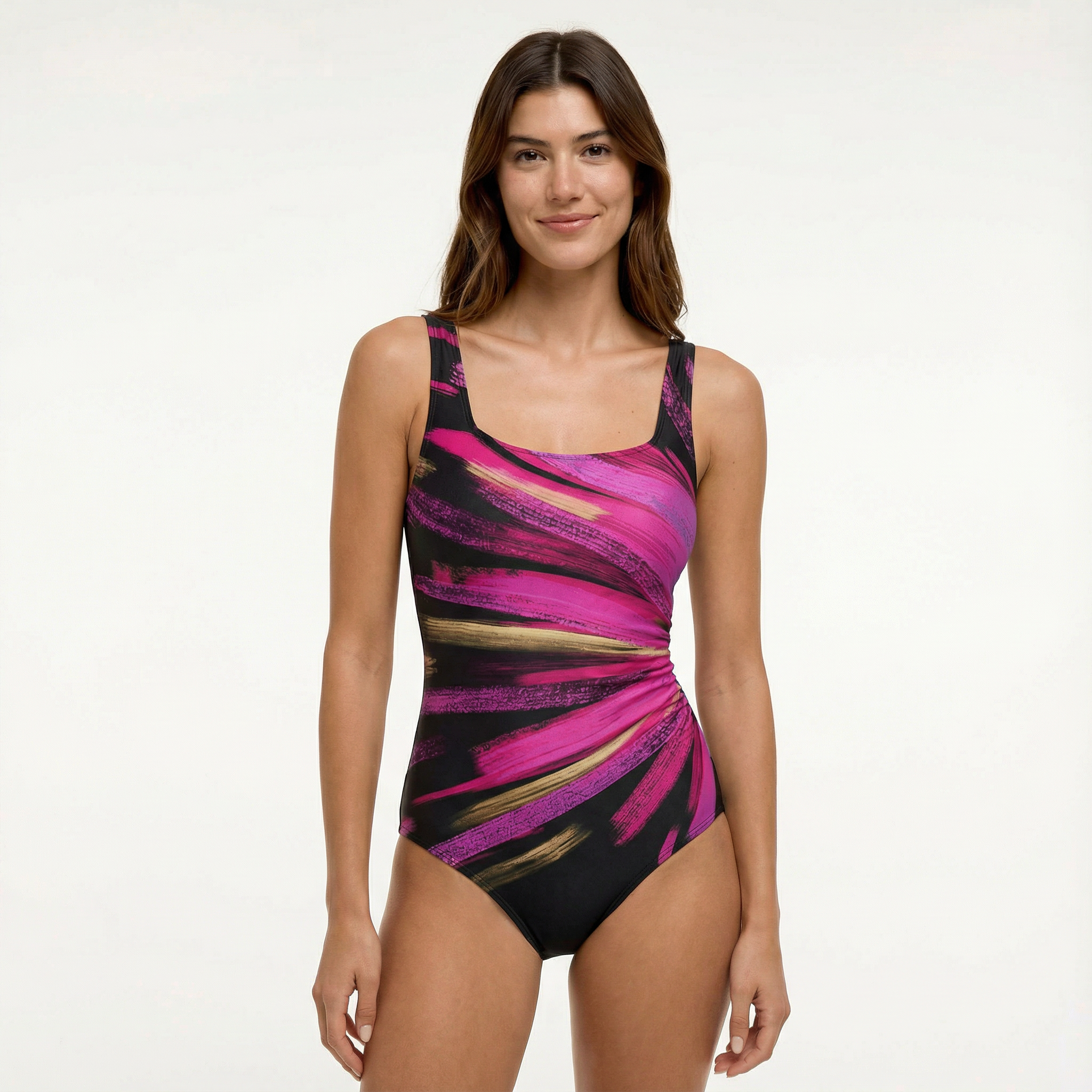 Swimsuit One Piece Tummy Control Halter Neck Shaping Women's