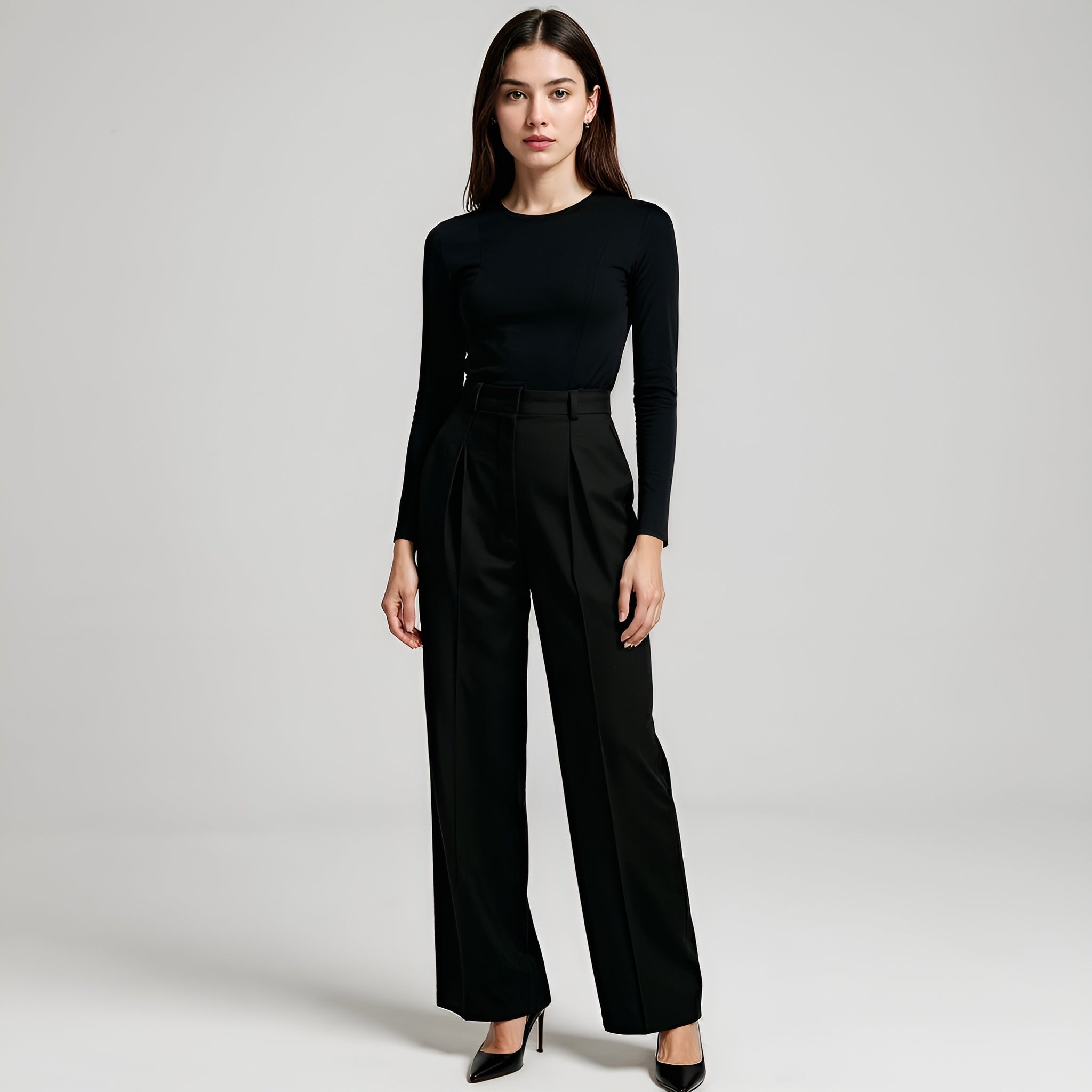 Tailored High-Waist Trousers