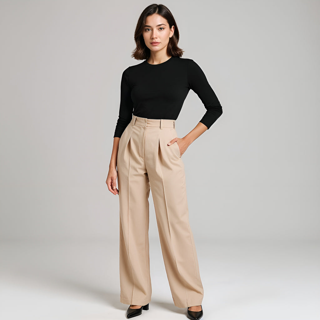 Tailored High-Waist Trousers