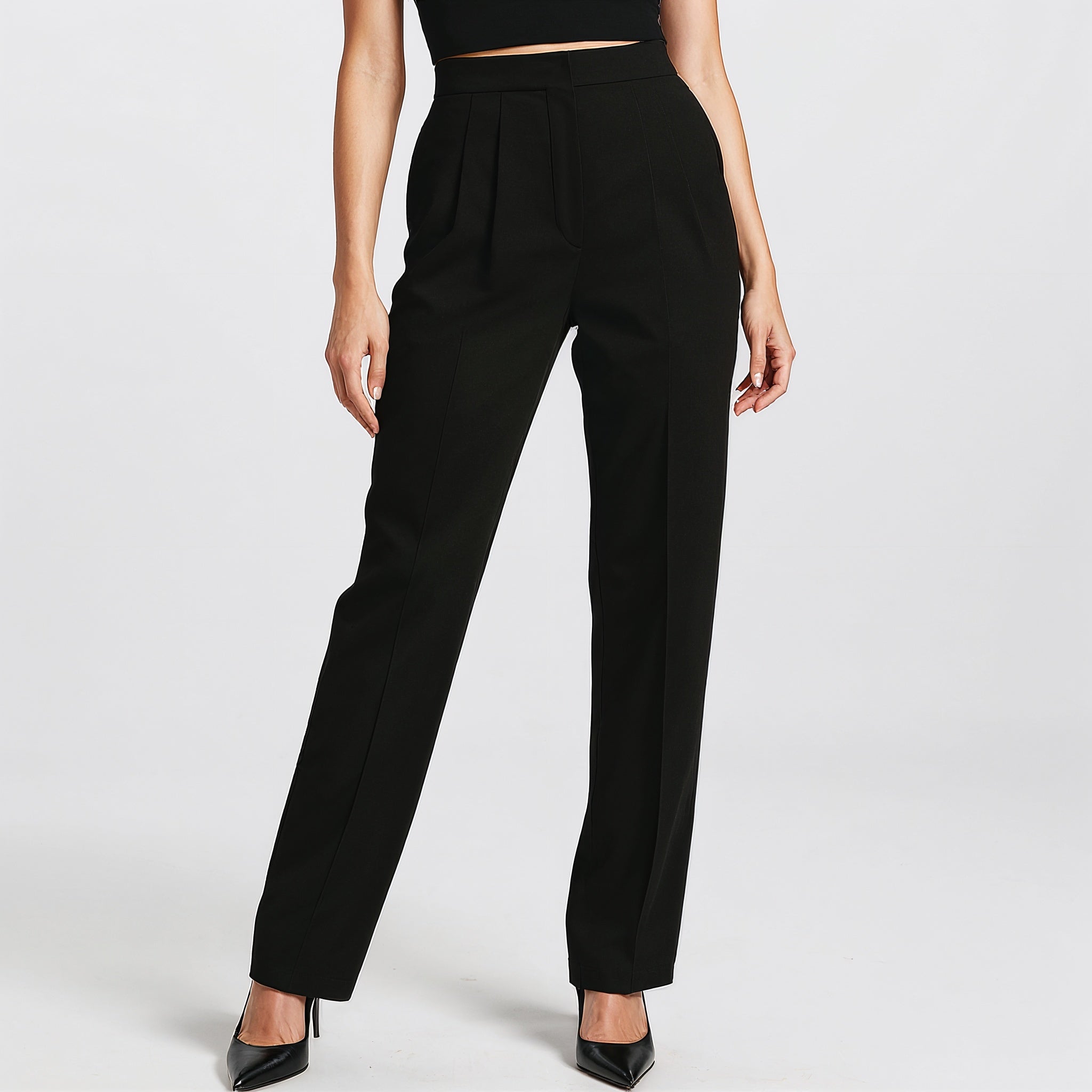 Tailored High-Waist Trousers