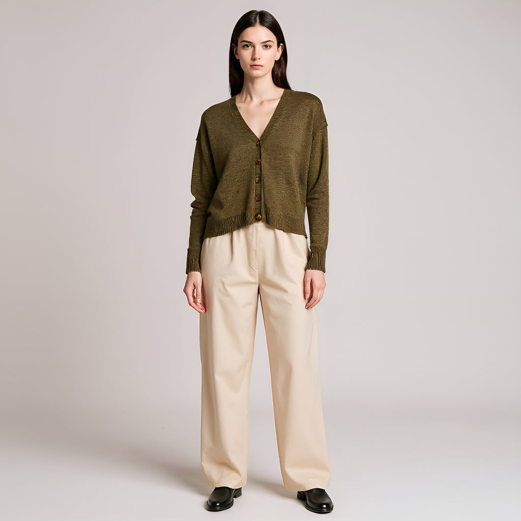 Button-Up Knit Cardigan