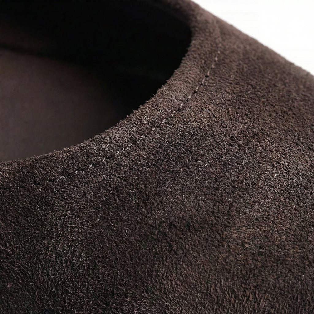 Women's Suede Ballerina Flats Slip On Comfortable Work Office