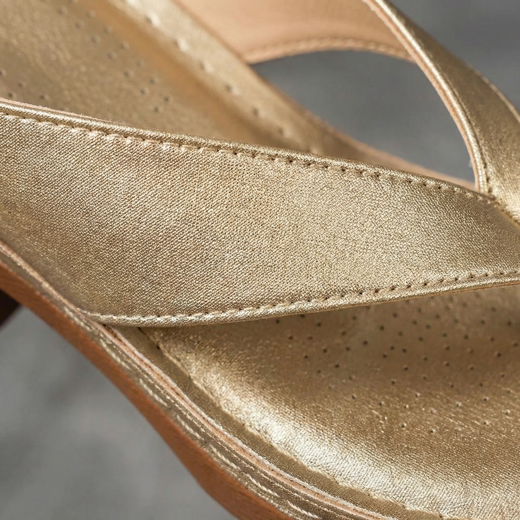 Abigail Heel Sandals - Ergonomic Arch Support, Cushioned Breathable Insole, Non-Slip Rubber Sole