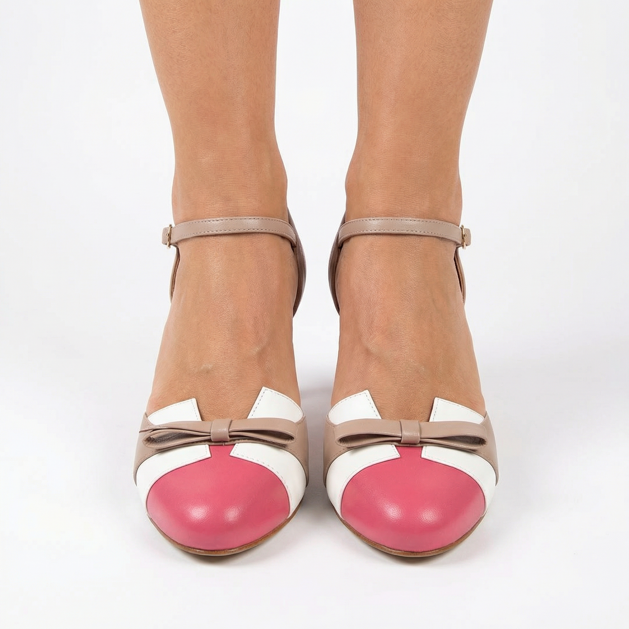 Eva Heeled Sandals - Anatomical Cushioning, Adjustable Ankle Strap, Breathable Side Cut-Outs (Vegan Leather)