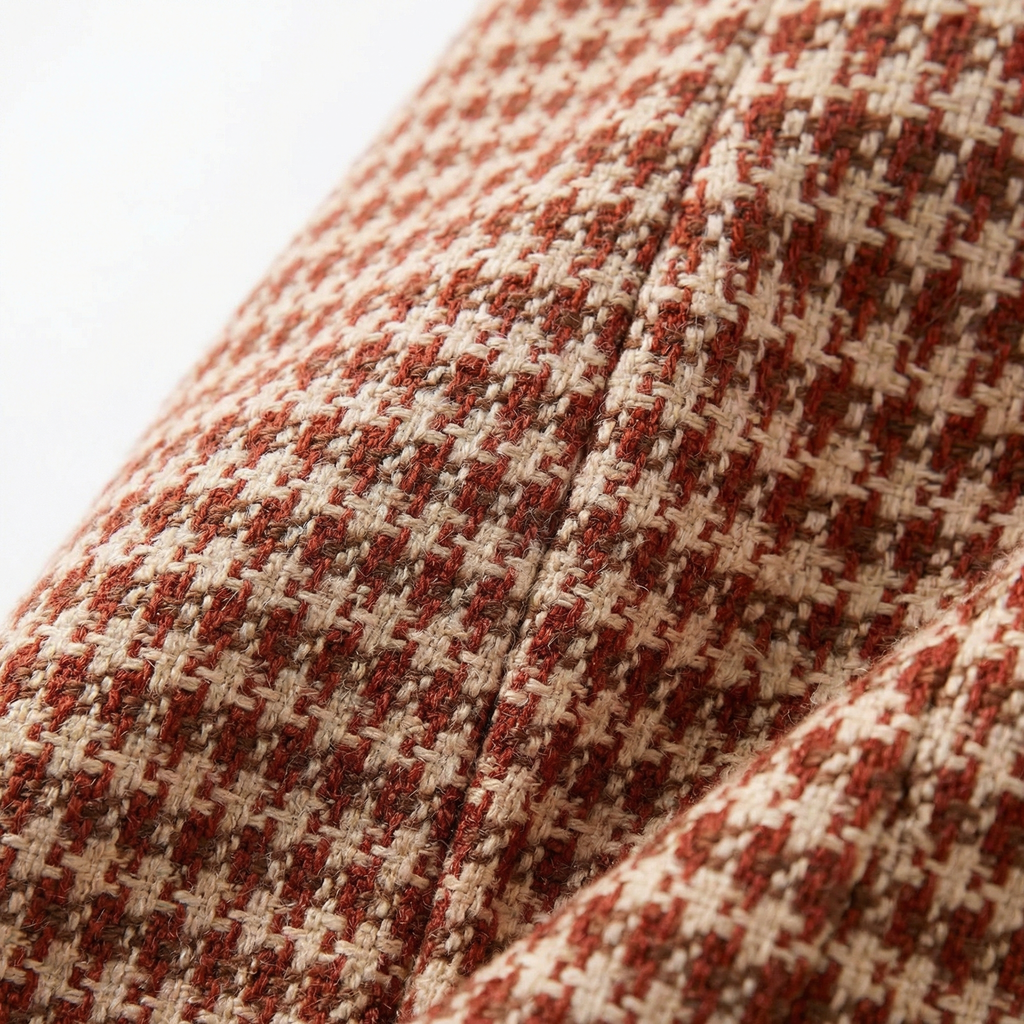 High-Waist A-Line Mini Skirt - Textured Knit Fabric, Back Zipper Closure, Light Stretch Comfort Fit