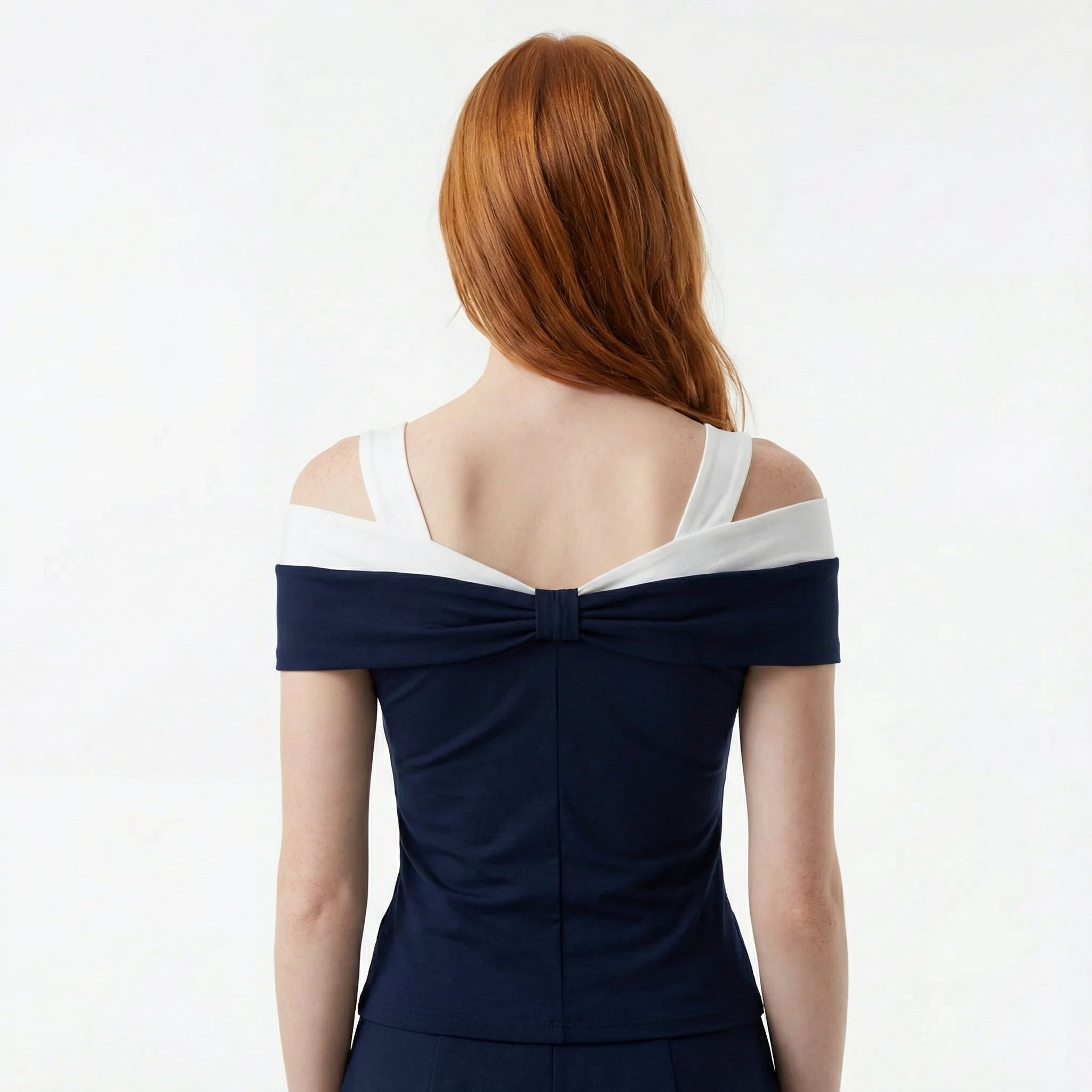 Amoura Fitted Viscose Jersey Top - Sleek Tailored Silhouette, Minimal Stretch Structure, Soft Breathable Fabric