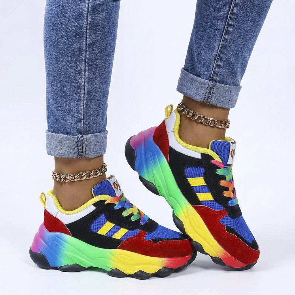 Rainbow Orthopaedic Walking Shoes - Arch Support, Shock-Absorbing Gel Sole, Wide Toe Box Comfort
