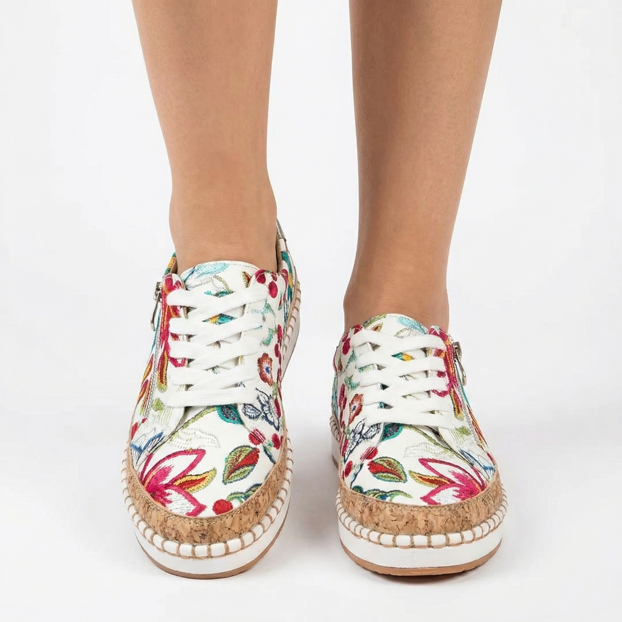 Women's Orthopedic Flower Walking Shoes - Premium Arch Support, Wide Toe Box, Ergonomic Shock-Absorbing Cushioning