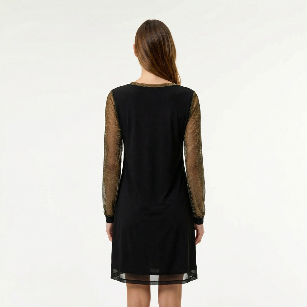 Sustainable Luxury Midi Dress - Timeless Flowy Silhouette, Cinched Waist, Eco-Conscious Fabric Blend