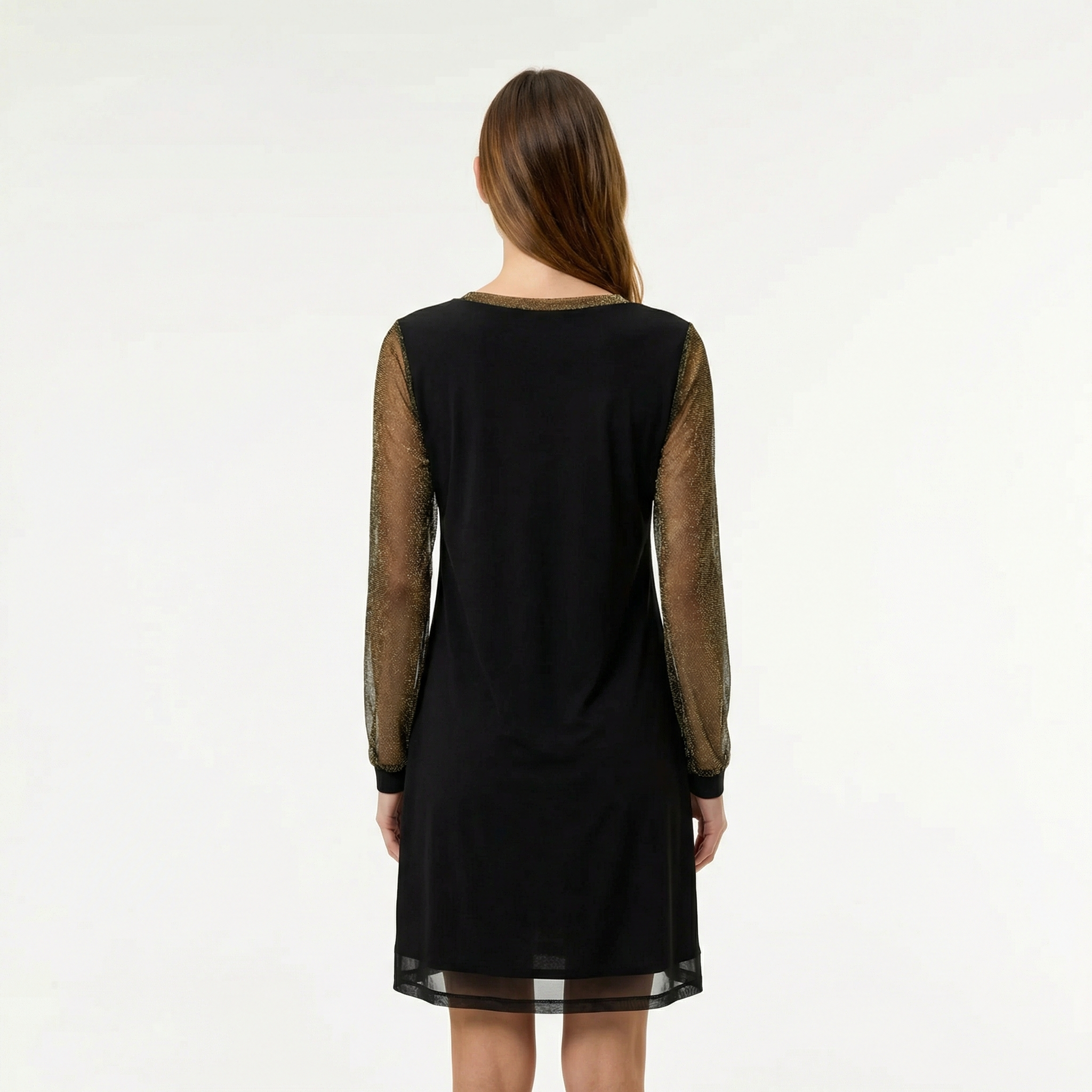 Sustainable Luxury Midi Dress - Timeless Flowy Silhouette, Cinched Waist, Eco-Conscious Fabric Blend