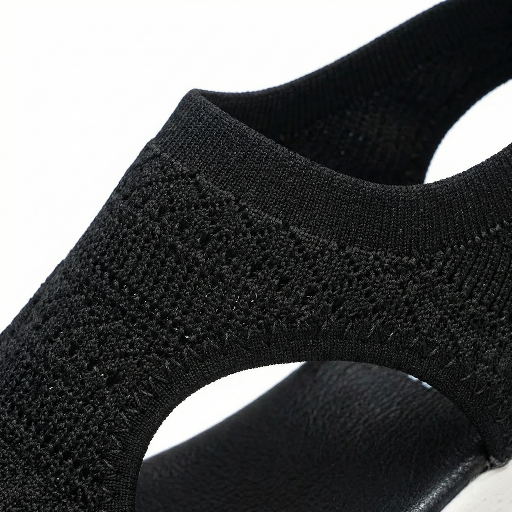 Ortho Cushioned Knit Sport Sandals - Breathable Upper, Ergonomic Arch Support, Lightweight Slip-On Design