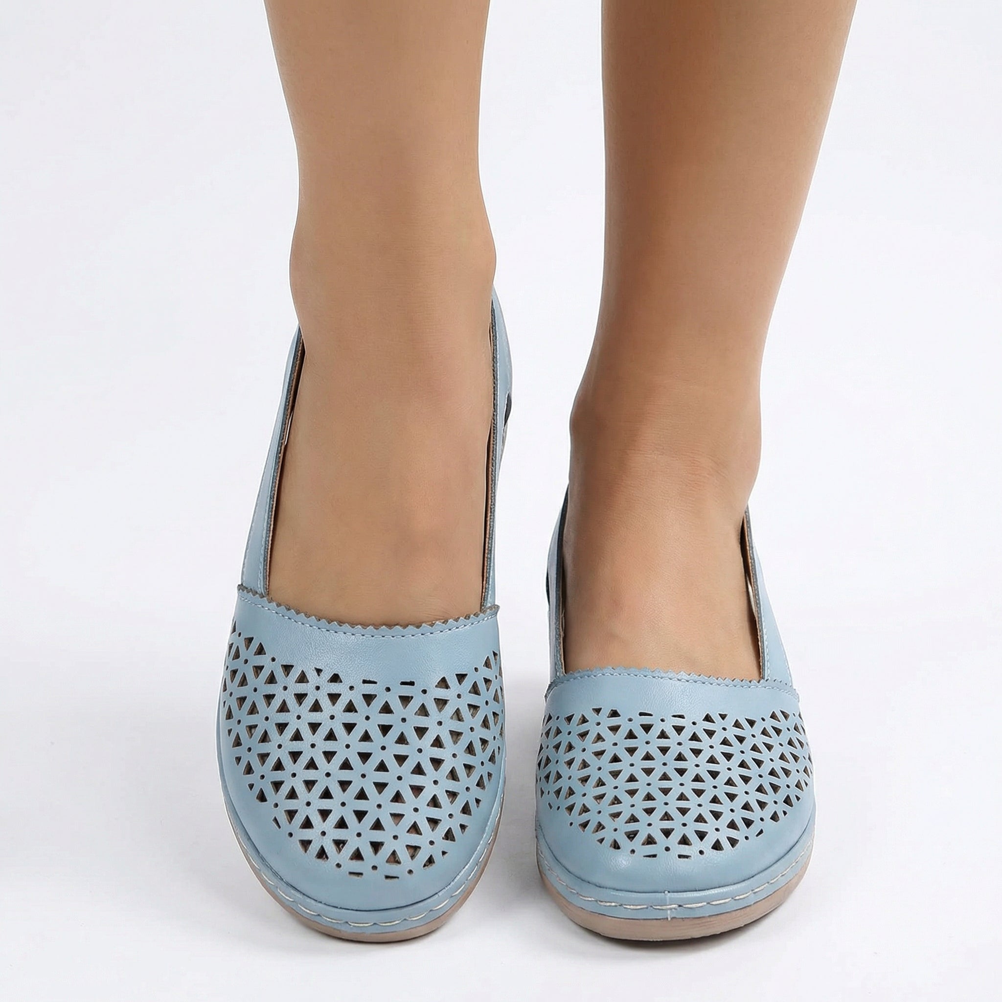 Velva™ Supportive Orthopaedic Walking Shoes - Slip-On Design, Breathable Cut-Outs, Cushioned Arch Support