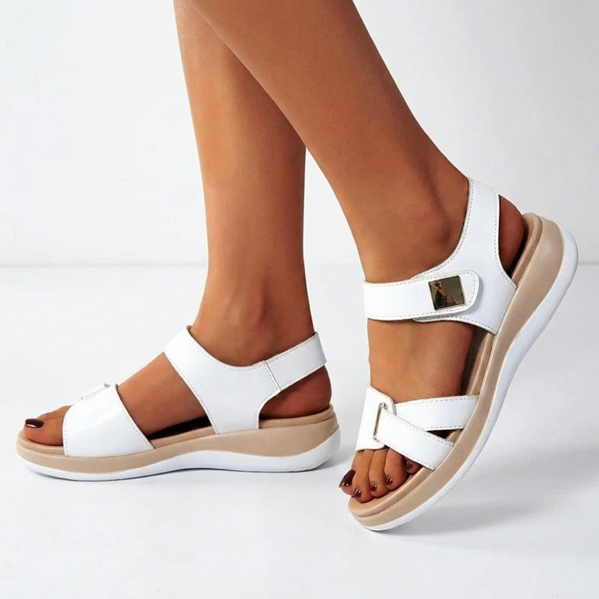 ComfortFlex™ Adjustable Orthopedic Sandals - Cushioned Footbed, Custom-Fit Straps, Ergonomic Joint Support