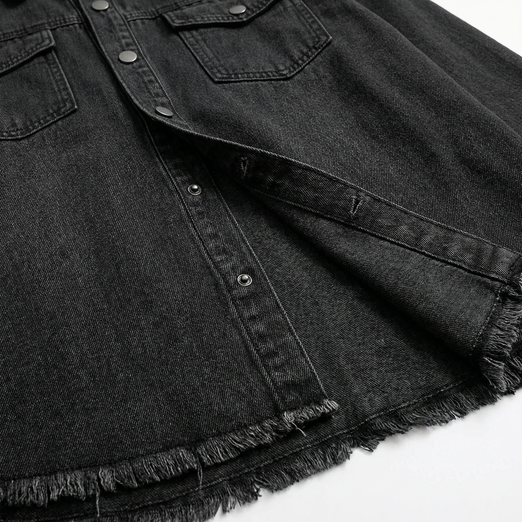 Classic Women's Denim Jacket - Relaxed Fit, Functional Pockets, Timeless Layering Essential