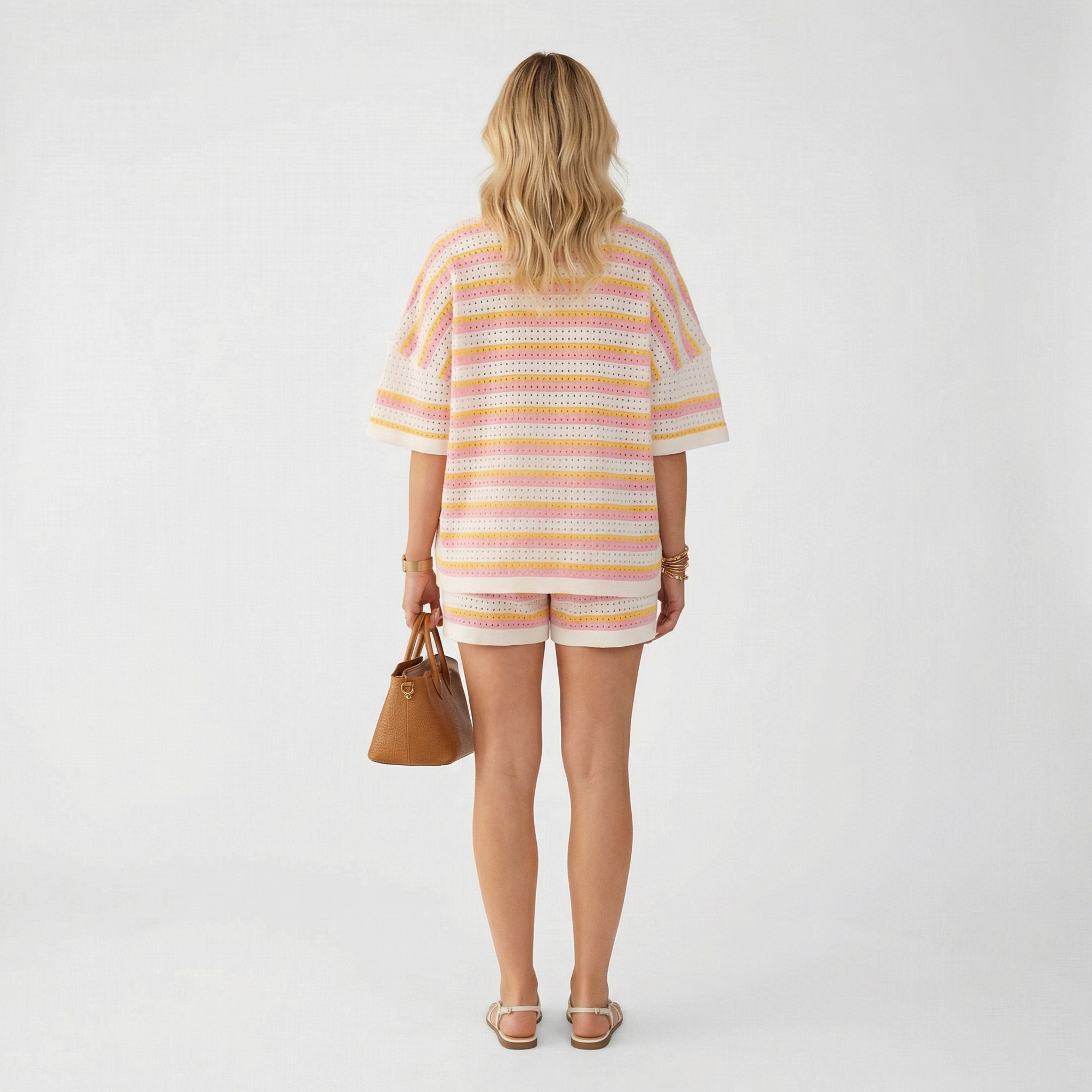 Emilia Elegant Women's Two-Piece Summer Set - Lightweight Fabric, Modern Tailored Fit, Versatile Casual Style