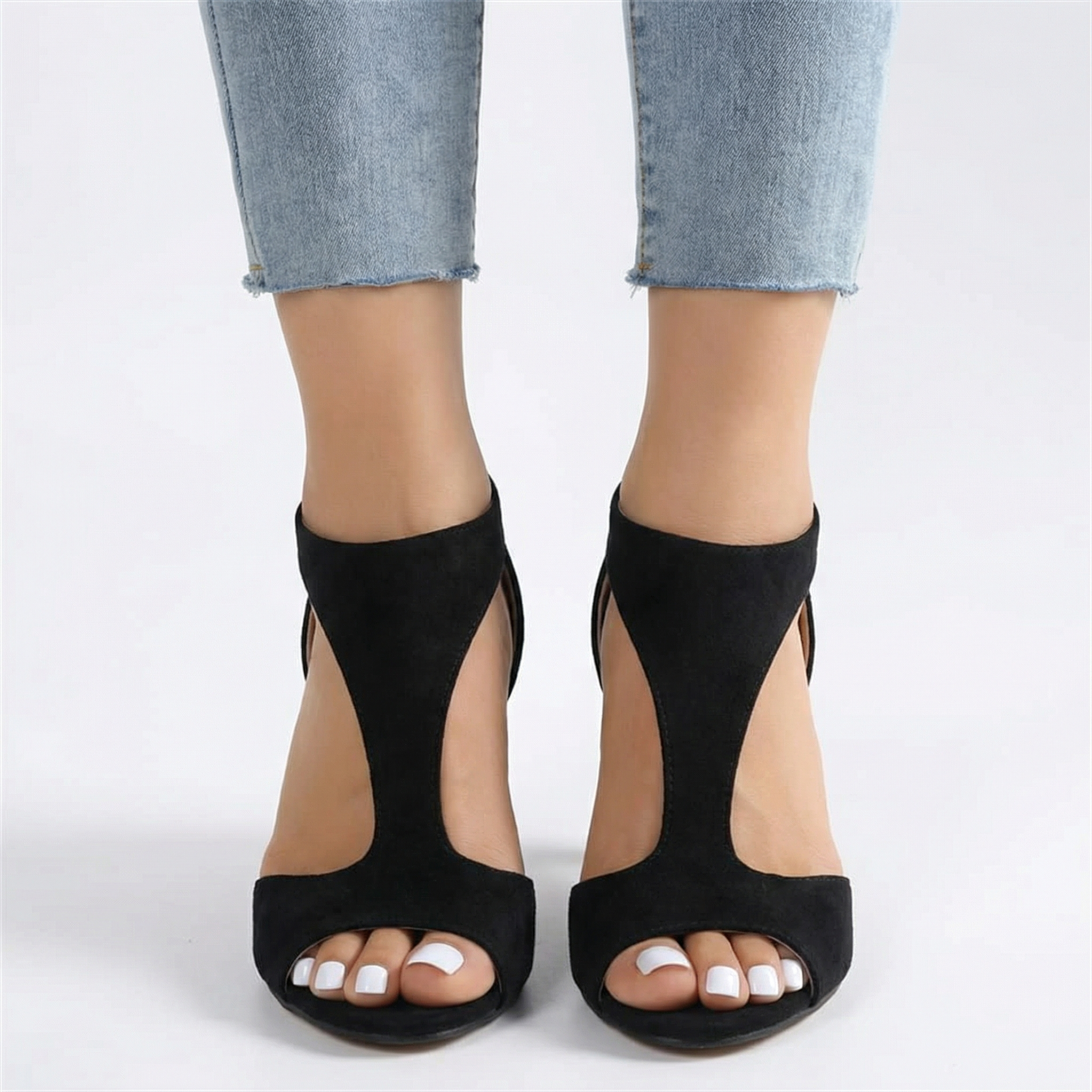 Aniela Women's Orthopaedic High-Heel Sandals - Supportive Insole, Soft Footbed, Non-Slip Stable Heel