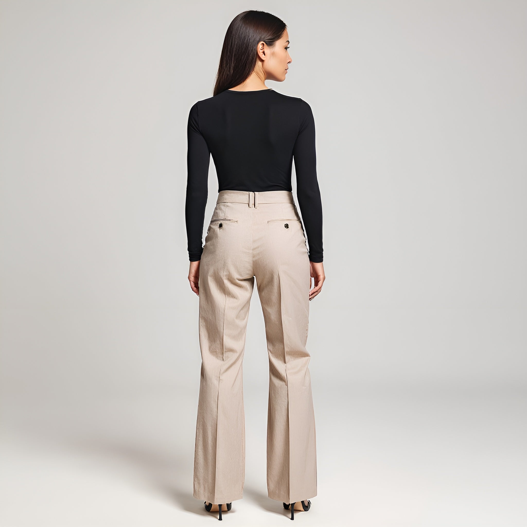 Tailored High-Waist Trousers