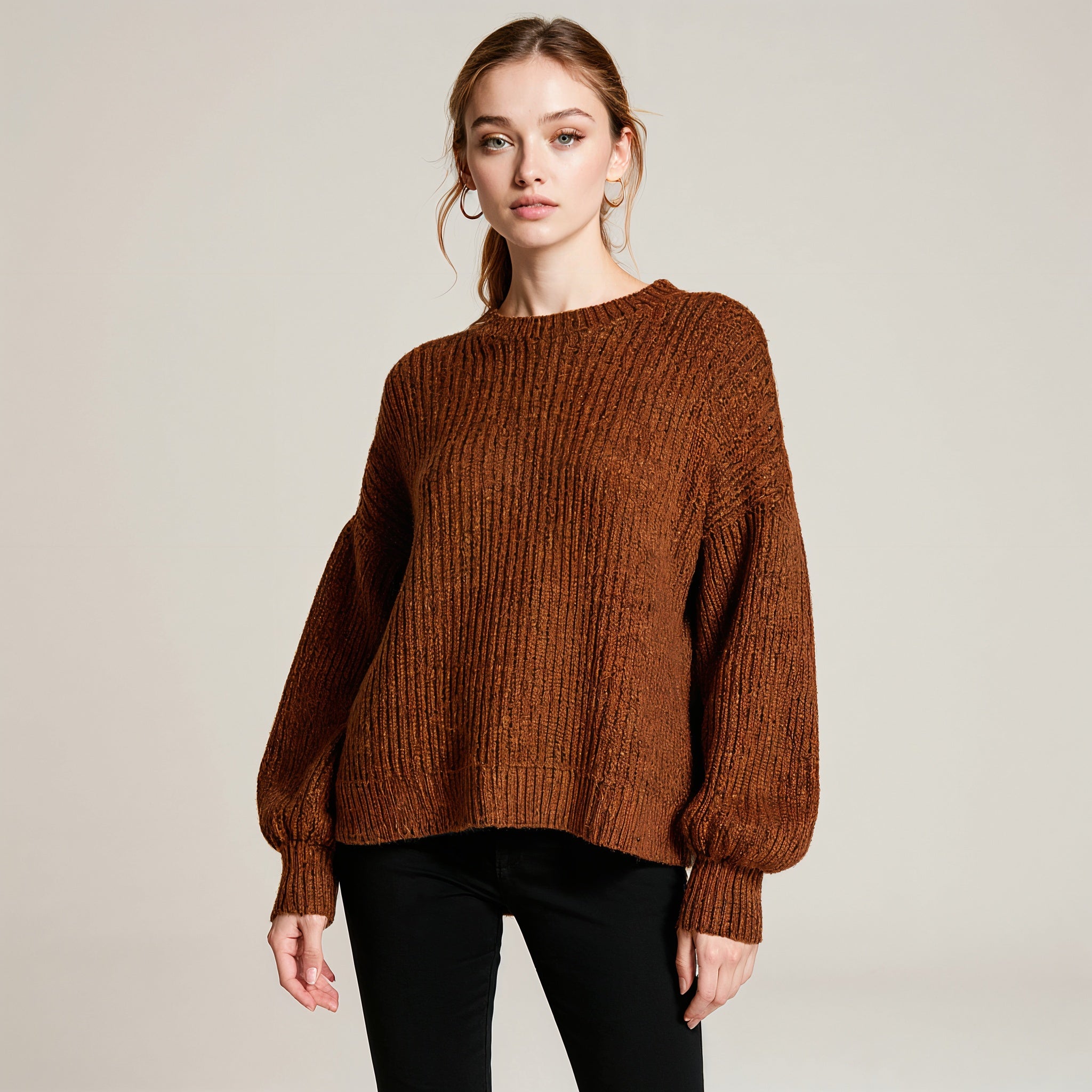 Ribbed Knit Sweater