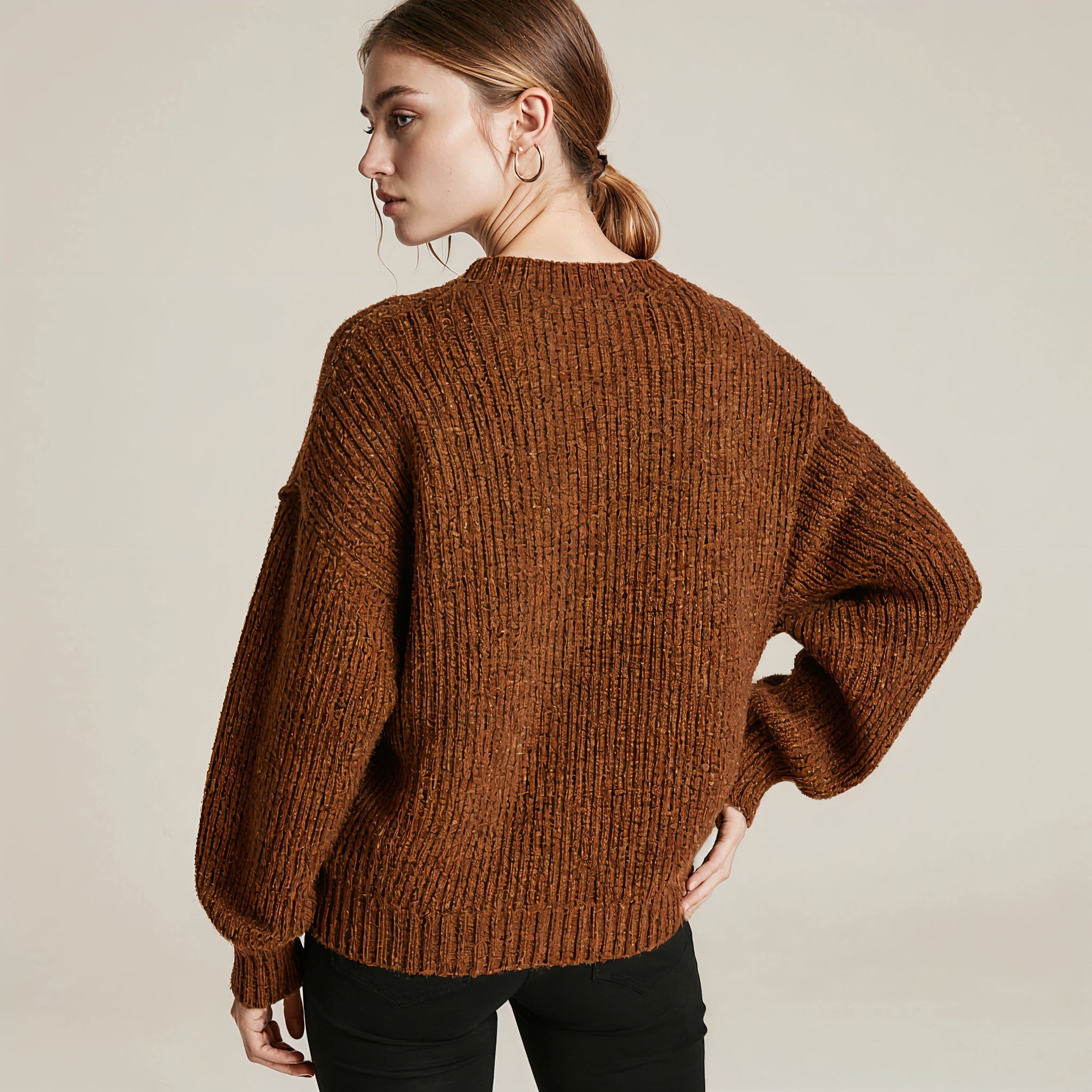 Ribbed Knit Sweater