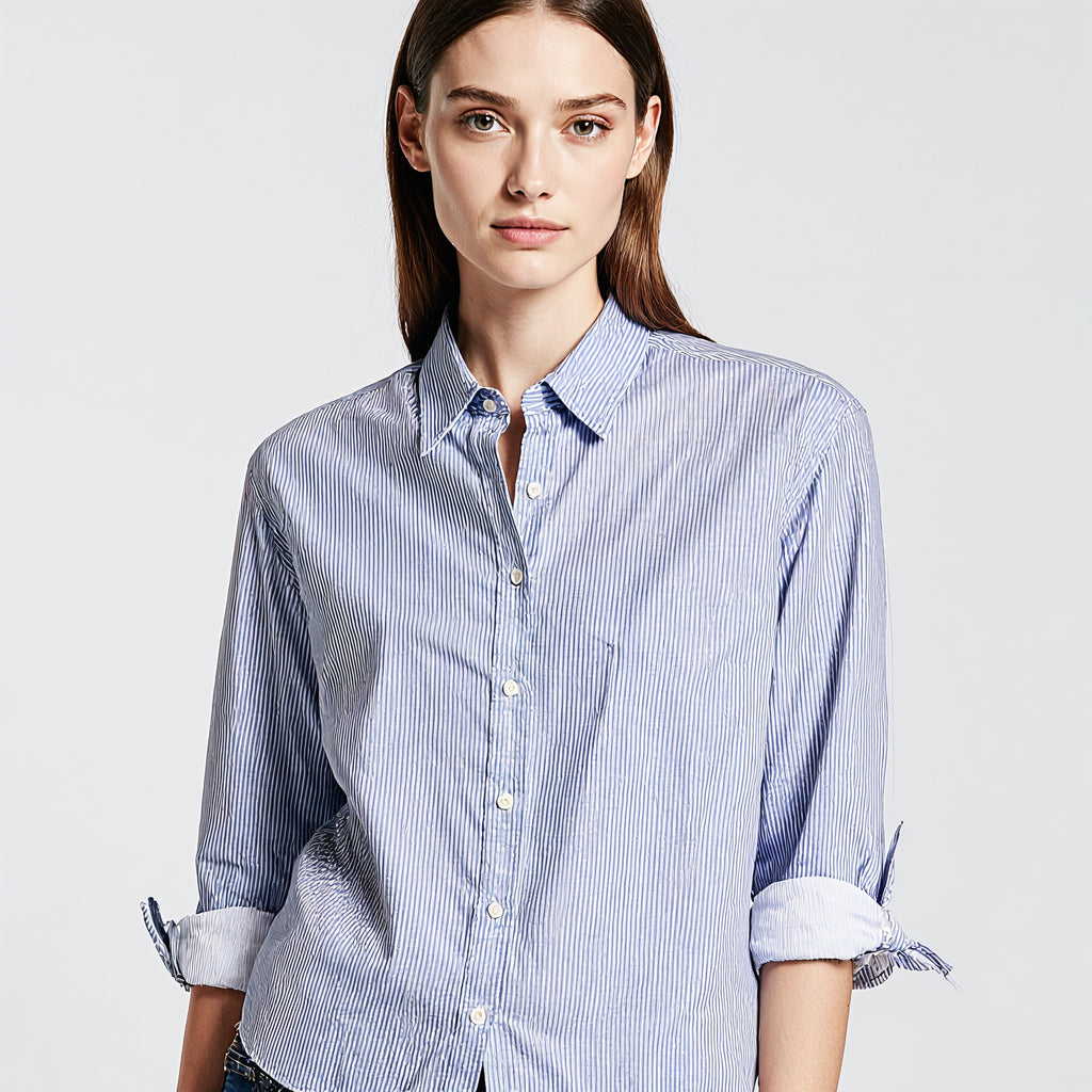 Striped Button-Down Shirt